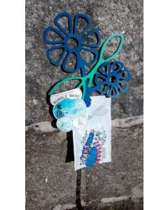 Flower Bubble Wand w/ Solution Packet